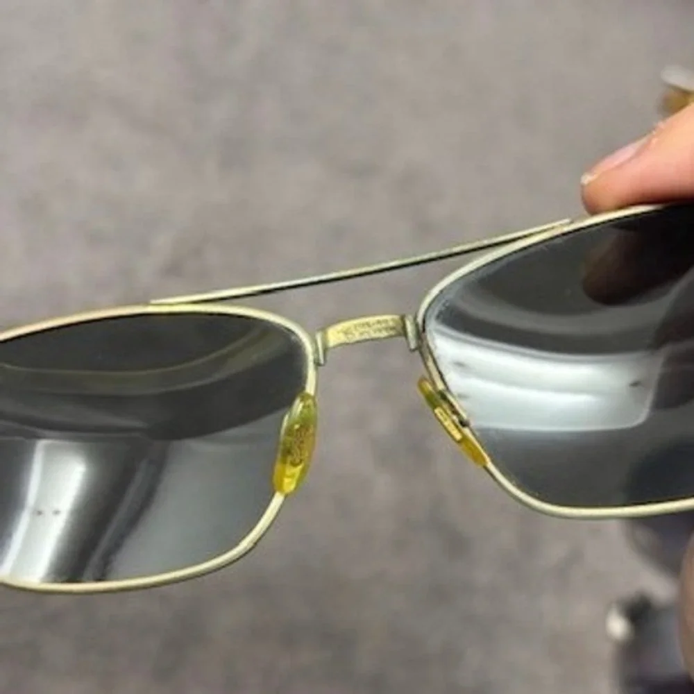 Vtg Cool-Ray Polaroid Sunglasses Unisex Gold Tone 76 Polarized Fair Patina